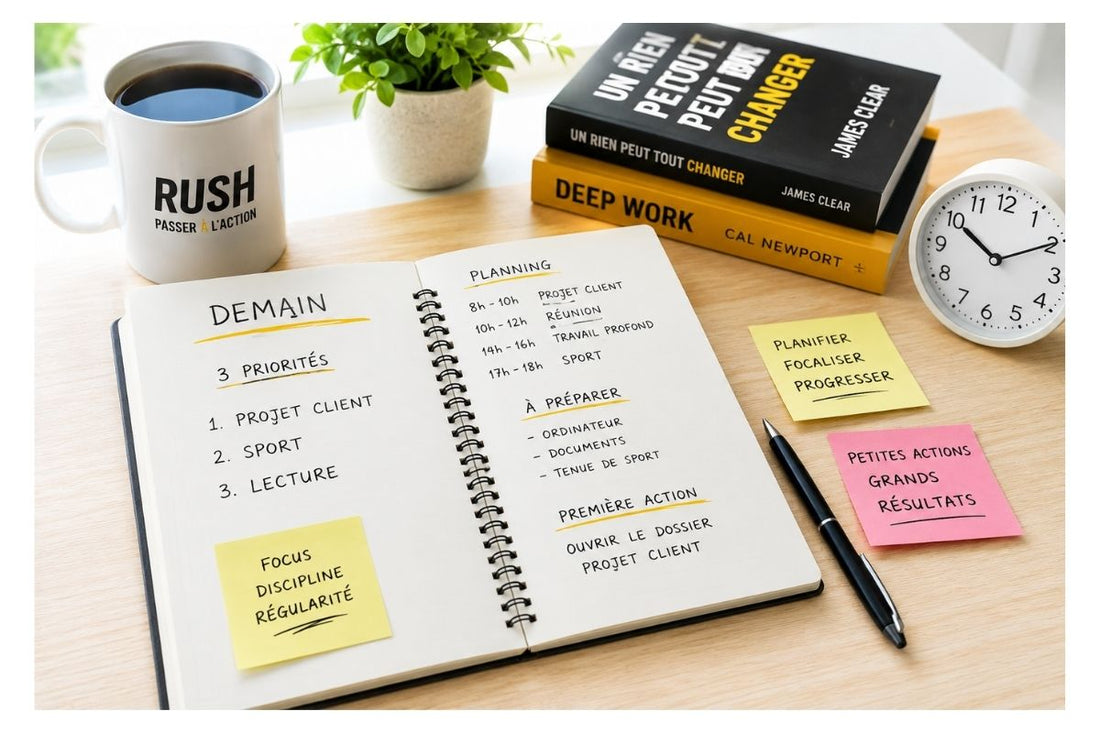 Préparer sa journée la veille pour améliorer ses performances – RUSH